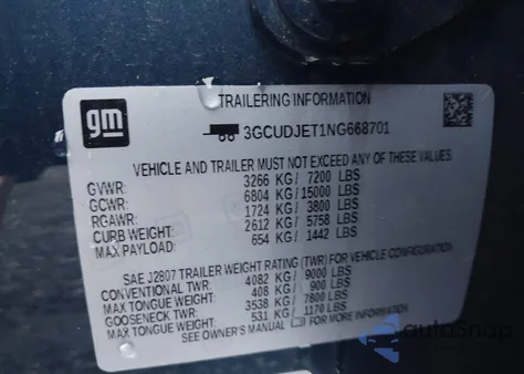 2022 Chevrolet Silverado 1500 4Wd Short Bed High Country from USA, damaged, VIN 3GCUDJET1NG668701